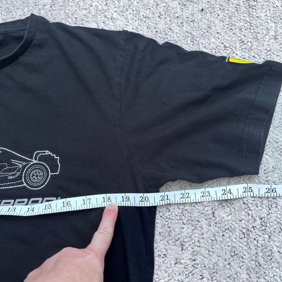 Ferrari Official Scuderia Ferrari Formula One Embroidered Black Tee Men's Med - Picture 7 of 10